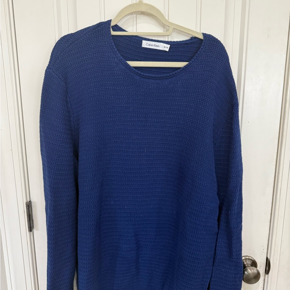 Calvin Klein Navy Cotton Knit in Blue - like new , worn once